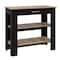 Tuhome Cala Kitchen Island 40, Two Shelves, One Drawer, Four Legs, Black/Light Oak AWD5777 - alternate 3